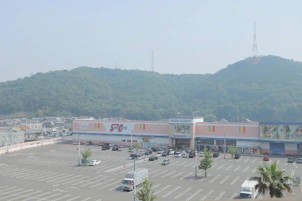 Vanuit Venster Weergave Uit Trein Japan — Stockfoto