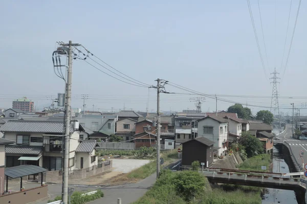 pencere görünümünden tren dışında Japonya