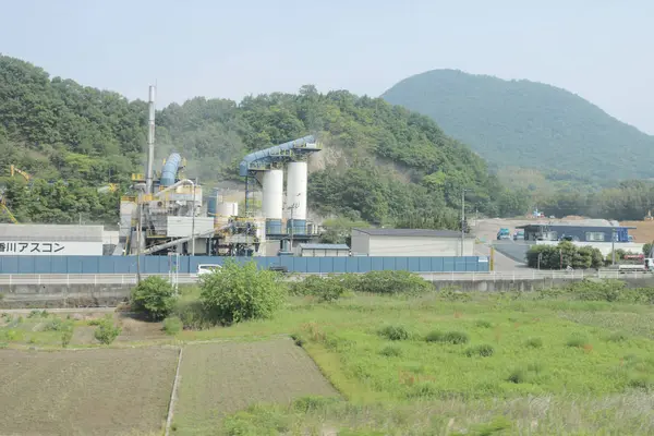 pencere görünümünden tren dışında Japonya