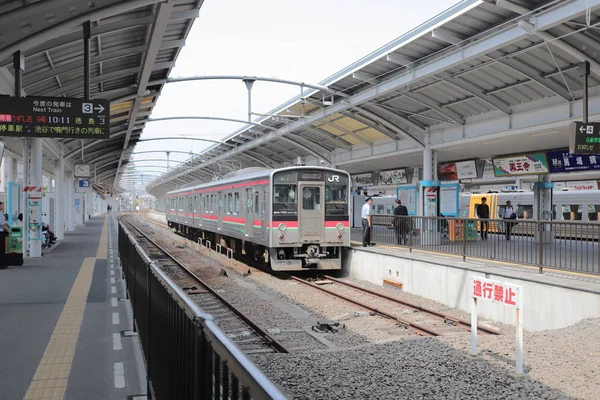 Okna Zobrazení Vlaku Japonsku — Stock fotografie