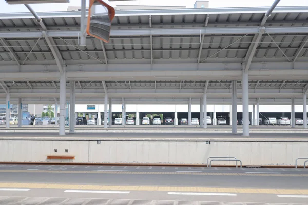 Desde Ventana Vista Fuera Tren Japón — Foto de Stock