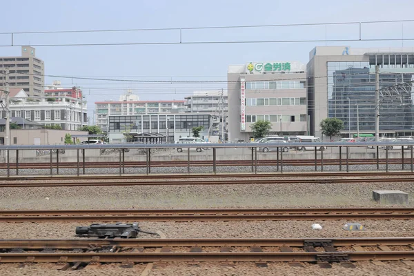 pencere görünümünden tren dışında Japonya