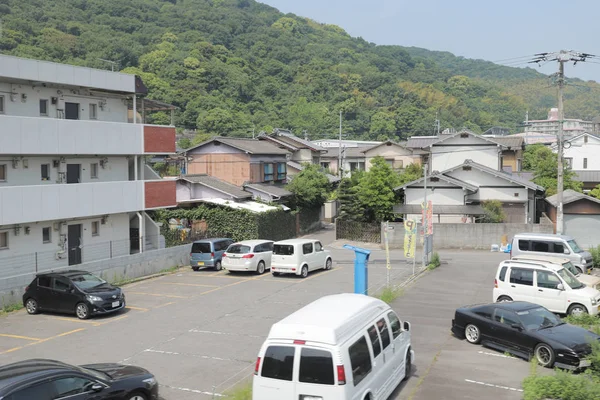 pencere görünümünden tren dışında Japonya