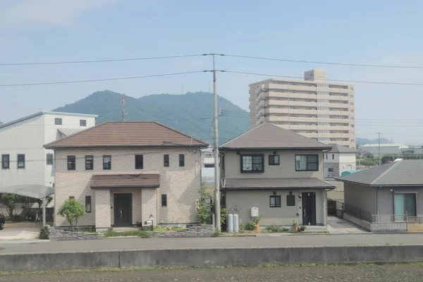 Vue Fenêtre Train Japon — Photo