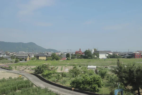 Okna Zobrazení Vlaku Japonsku — Stock fotografie