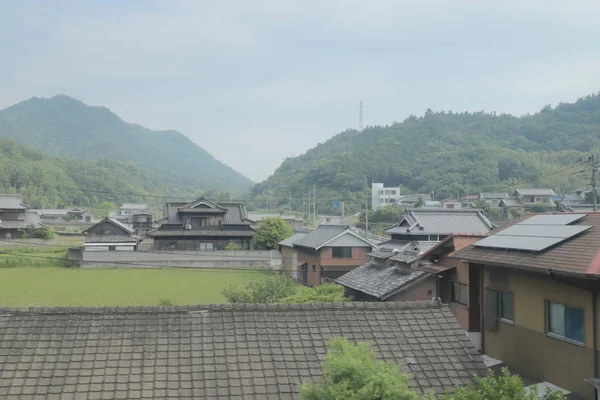 pencere görünümünden tren dışında Japonya