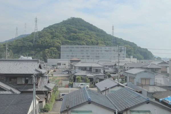 Від Вигляд Вікна Поїзді Японії — стокове фото