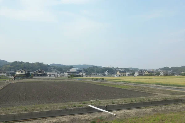 Desde Ventana Vista Fuera Tren Japón —  Fotos de Stock