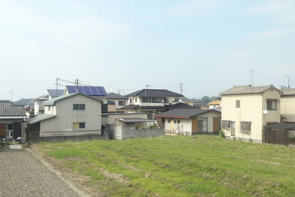 Blick Aus Dem Fenster Aus Dem Zug Japan — Stockfoto