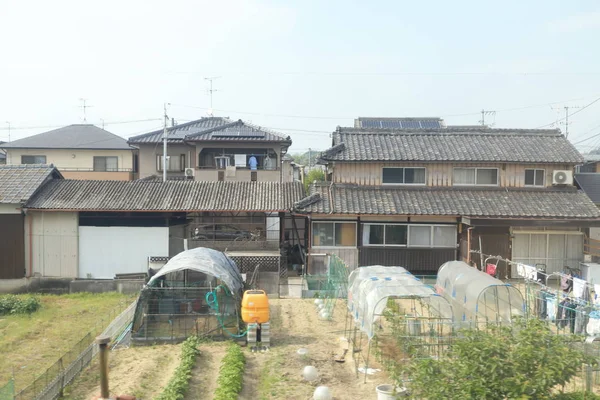 pencere görünümünden tren dışında Japonya