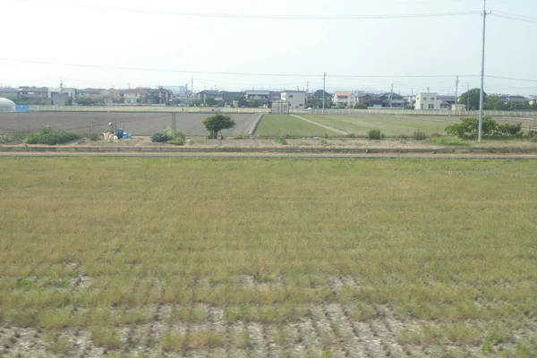 Vista Janela Fora Trem Japão — Fotografia de Stock