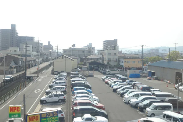 pencere görünümünden tren dışında Japonya