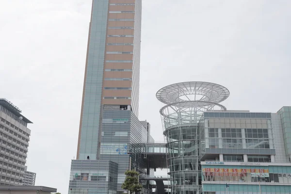 Voorkant Van Plaza Het Station Van Takamatsu — Stockfoto