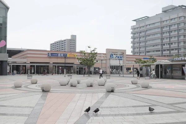 Μπροστά Του Plaza Στο Σταθμό Της Τακαμάτσου — Φωτογραφία Αρχείου