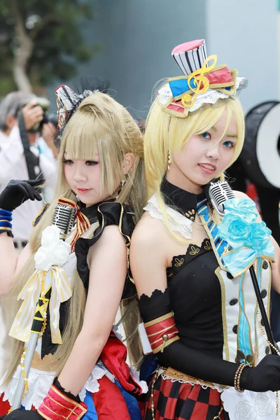 Pose Anime Cosplay Japonesa Identificada 2018 —  Fotos de Stock