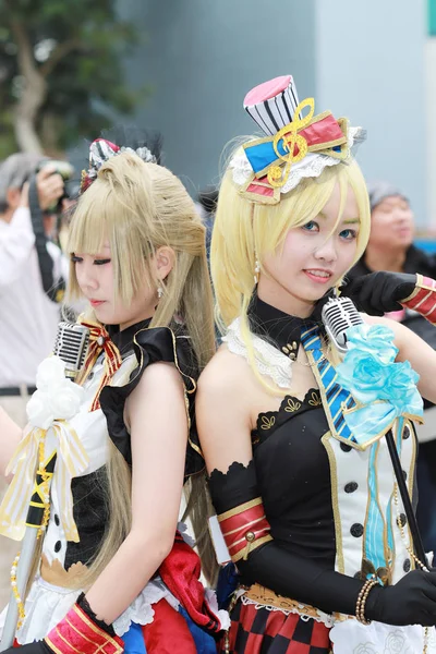 Pose Anime Cosplay Japonesa Identificada 2018 —  Fotos de Stock