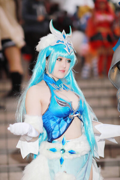 the unidentified Japanese anime cosplay pose, 2018