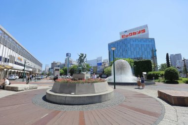 Okayama Japonya'da bir çevre Okayama İstasyonu