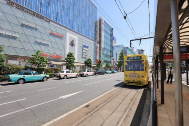 Okayama Japonya'da Okayama sokak araba