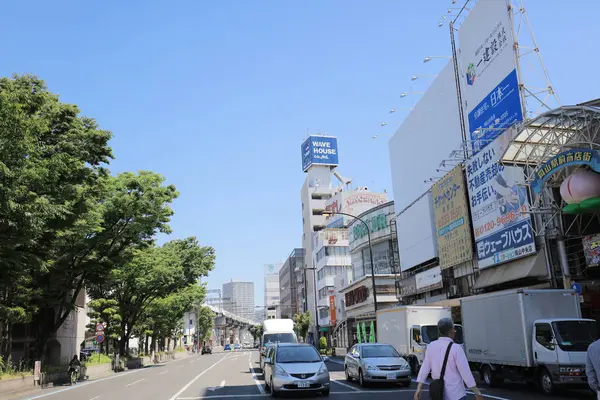 Een Omgeving Van Station Okayama Okayama Japan — Stockfoto