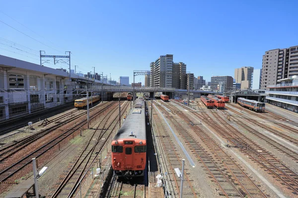 Een Railroad Depot Voor Onderhoud Reparatie — Stockfoto