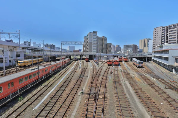 Železniční Depo Pro Opravy Údržbu — Stock fotografie