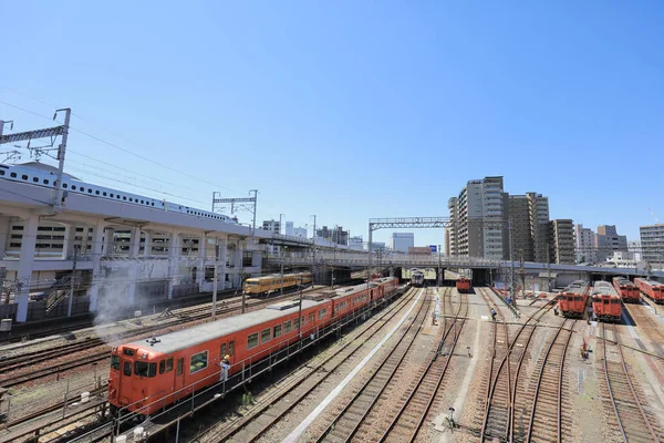 Een Railroad Depot Voor Onderhoud Reparatie — Stockfoto