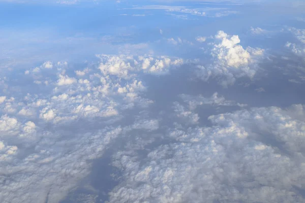 Vista Aérea Janela Plana Olhando Para Baixo Para Aterrar — Fotografia de Stock