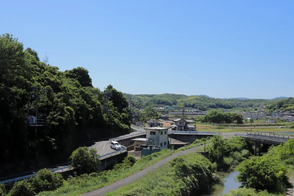 Het Gebied Van Residentiële Okayama Japa — Stockfoto