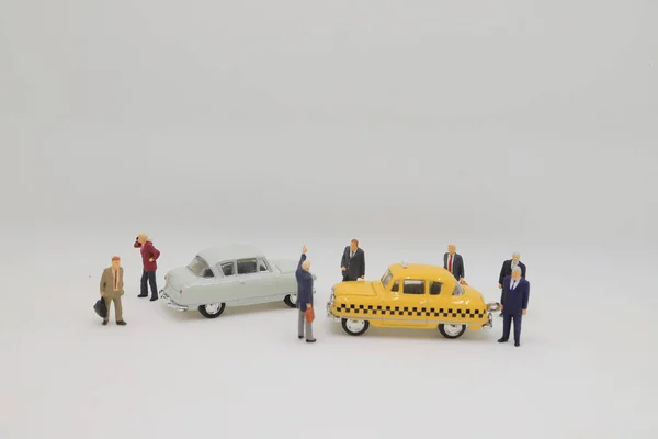 Mini Figura Espera Imposto Nova Iorque — Fotografia de Stock