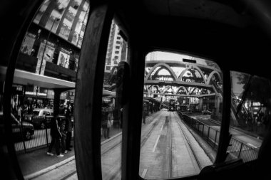 işlek cadde içinde Adası bölgesinde Hong Kong