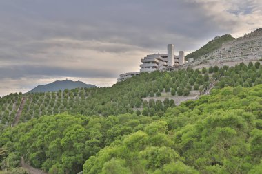 Tseung Kwan O hk, teraslı mezarları
