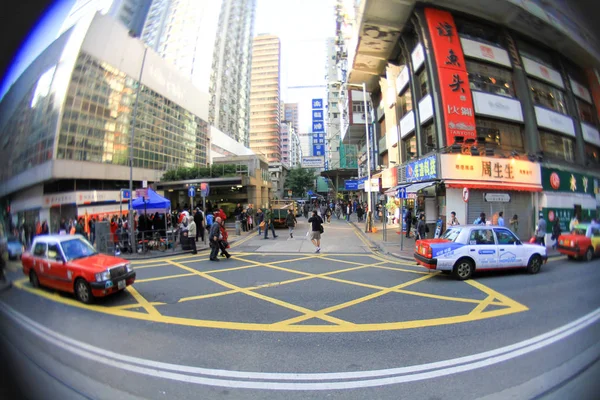 Calle Concurrida Distrito Insular Hong Kong —  Fotos de Stock