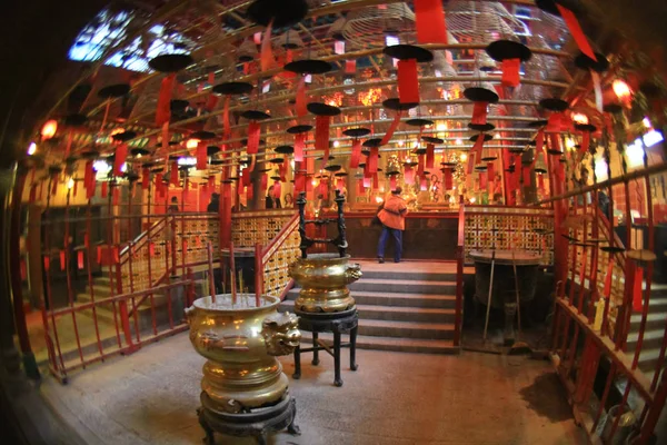 Tempio Man Tai Ping Shan — Foto Stock