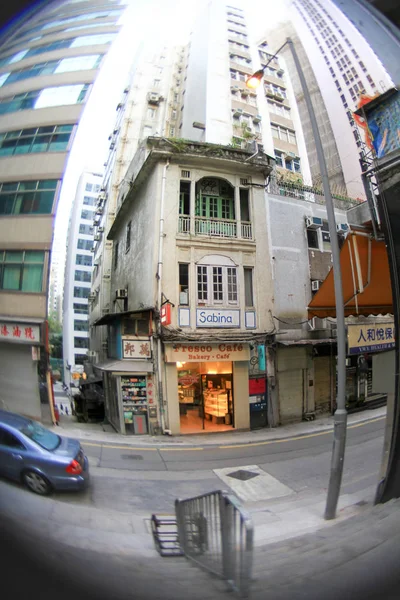 Una Vista Calle Del Centro Hong Kong 2010 — Foto de Stock