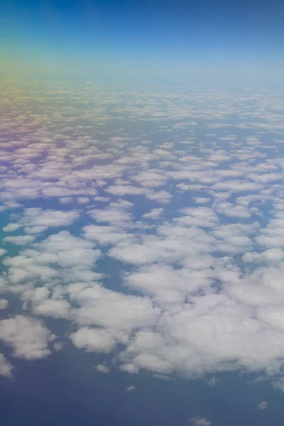 Oblaka Viděna Oknem Letadla — Stock fotografie