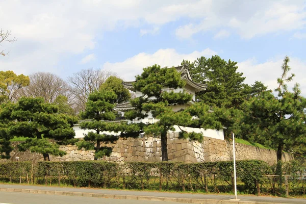 Steinmauer Der Burg Nijo Welterbe — Stockfoto