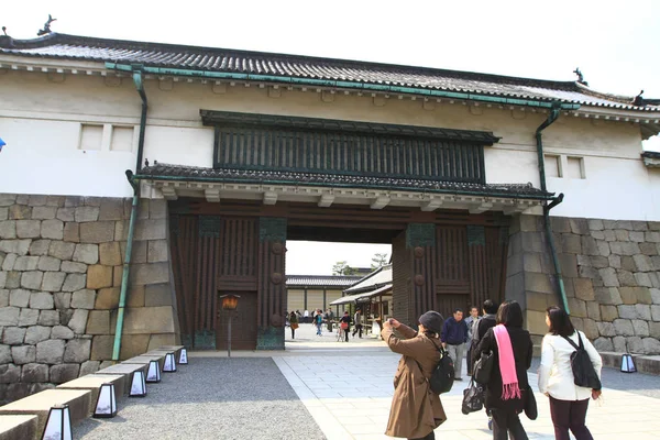 Steinmauer Der Burg Nijo Welterbe — Stockfoto