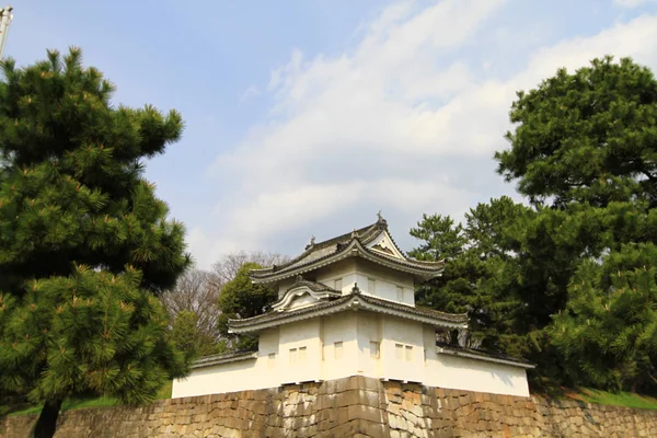 Parede Pedra Castelo Nijo Património Mundial — Fotografia de Stock