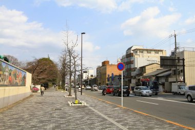 Kyoto Japonya'da bir sokak. 2.010