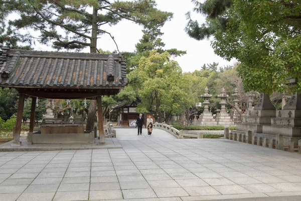 本殿は神社の最古で設計されています — ストック写真