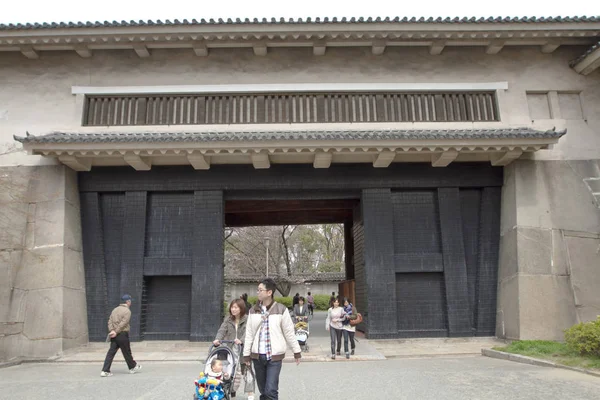Осакский Замок Вишневого Батона — стоковое фото