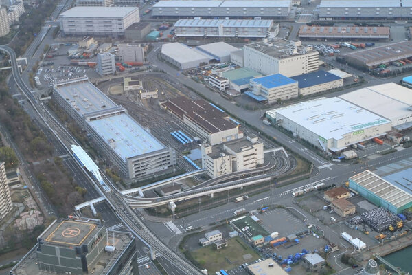 An Industries locate around a Osaka Bay