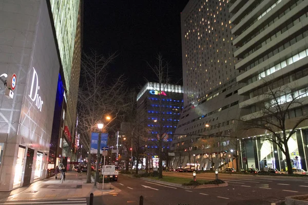 Night Street Osaka Center Japan — Stock Photo, Image