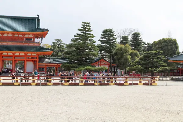 Una Vista Panorámica Del Santuario Heian Kyoto Japón — Foto de Stock