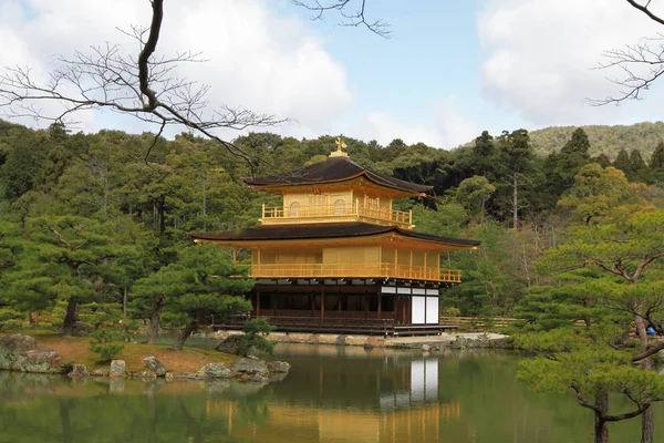 Tempel Van Gouden Paviljoen Kyoto Japan — Stockfoto