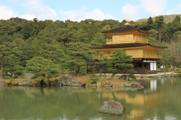 Een Tempel Van Gouden Paviljoen Kyoto Japan — Stockfoto