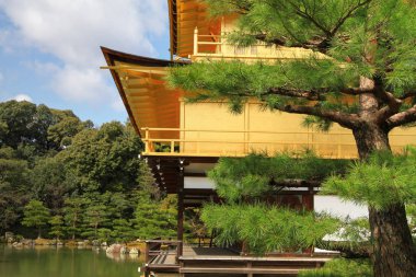 Altın Köşk. Kinkakuji Tapınağı: Kyoto, Japan