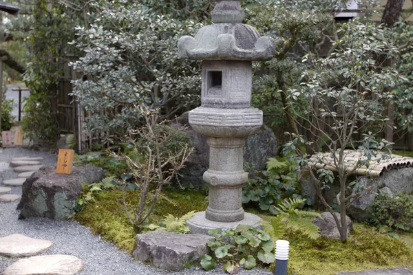 Jardín Zen Jardín Tradicional Japonés — Foto de Stock