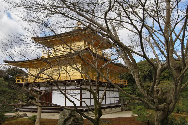 Gouden Paviljoen Kinkakuji Tempel Kyoto Japan — Stockfoto